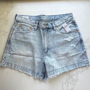 Gap Distressed Denim Jean Shorts Light Indigo 29/8 NWT